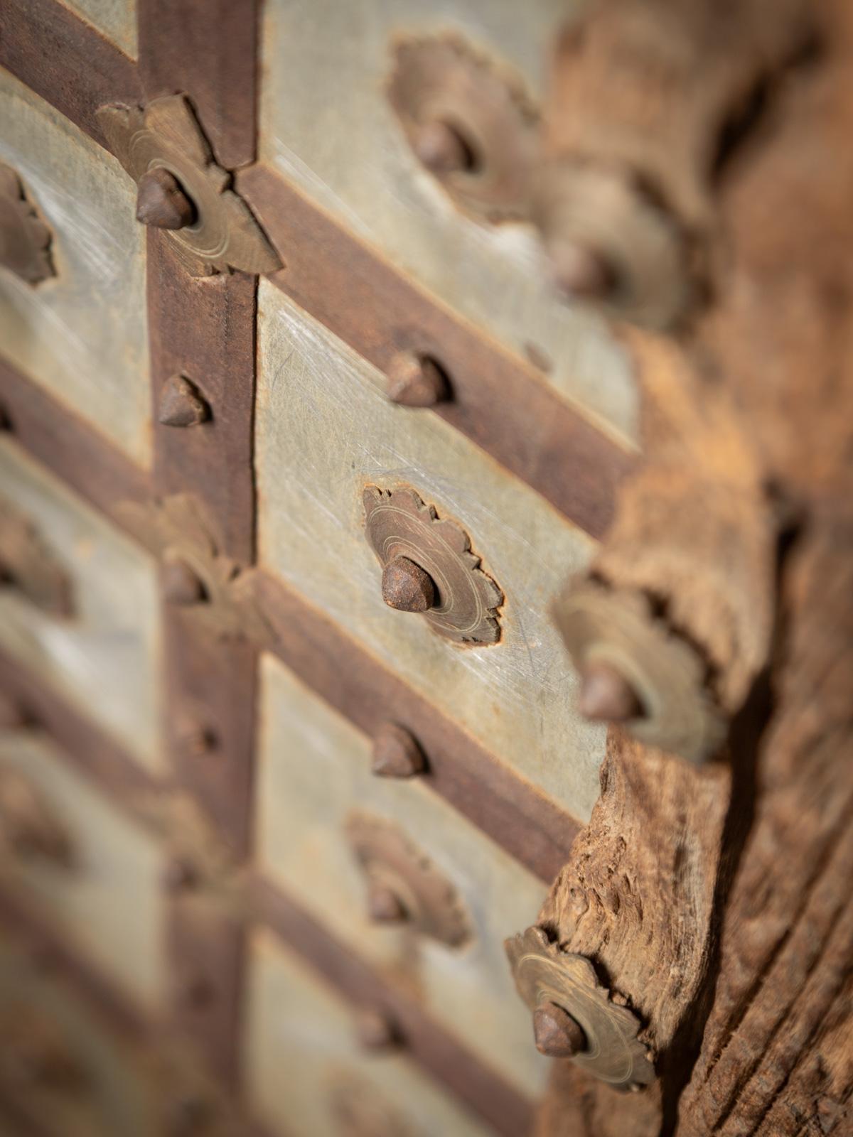 19e siècle Portes de temple indiennes en bois anciennes de l'Inde en vente 5