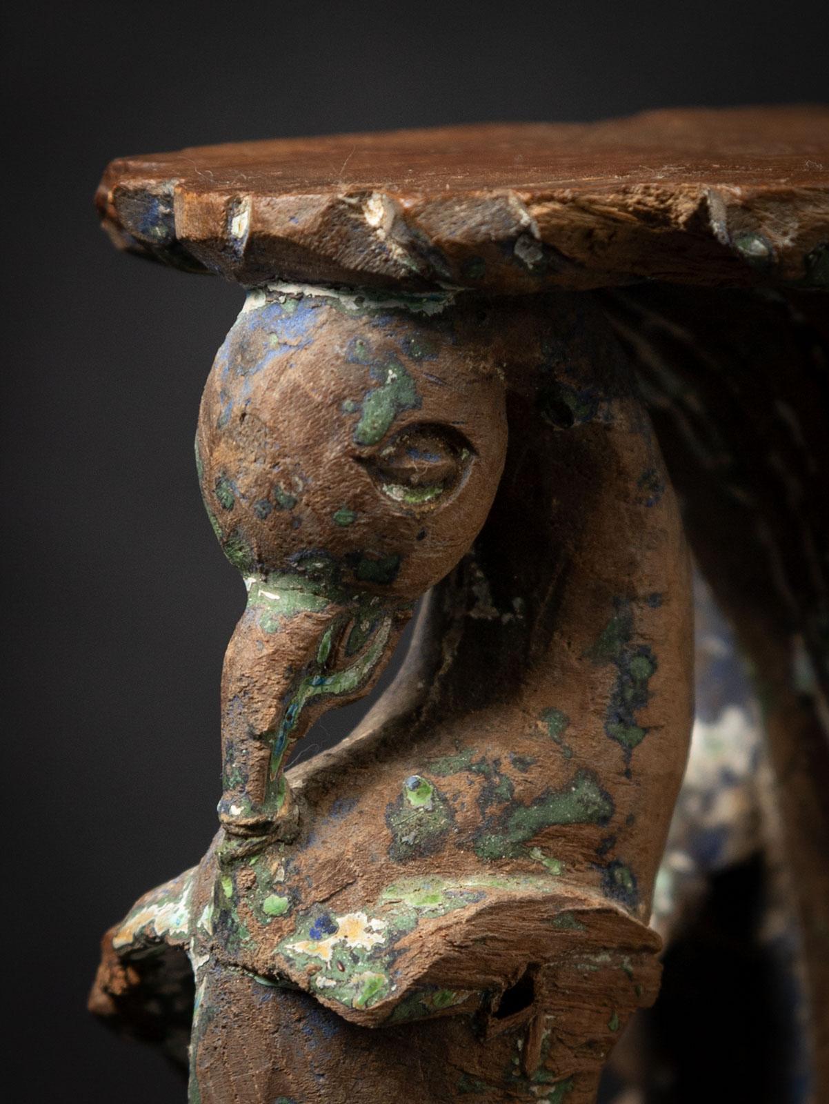 19th century Antique wooden Indian temple fragment from India - OriginalBuddhas For Sale 5