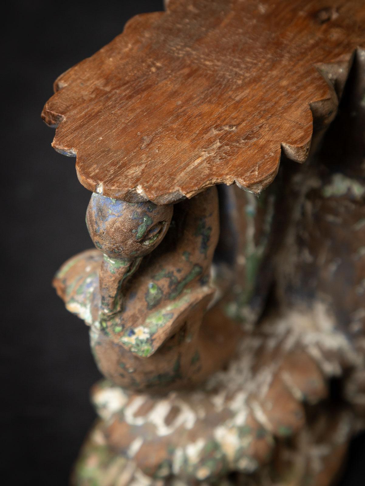 19th century Antique wooden Indian temple fragment from India - OriginalBuddhas For Sale 7