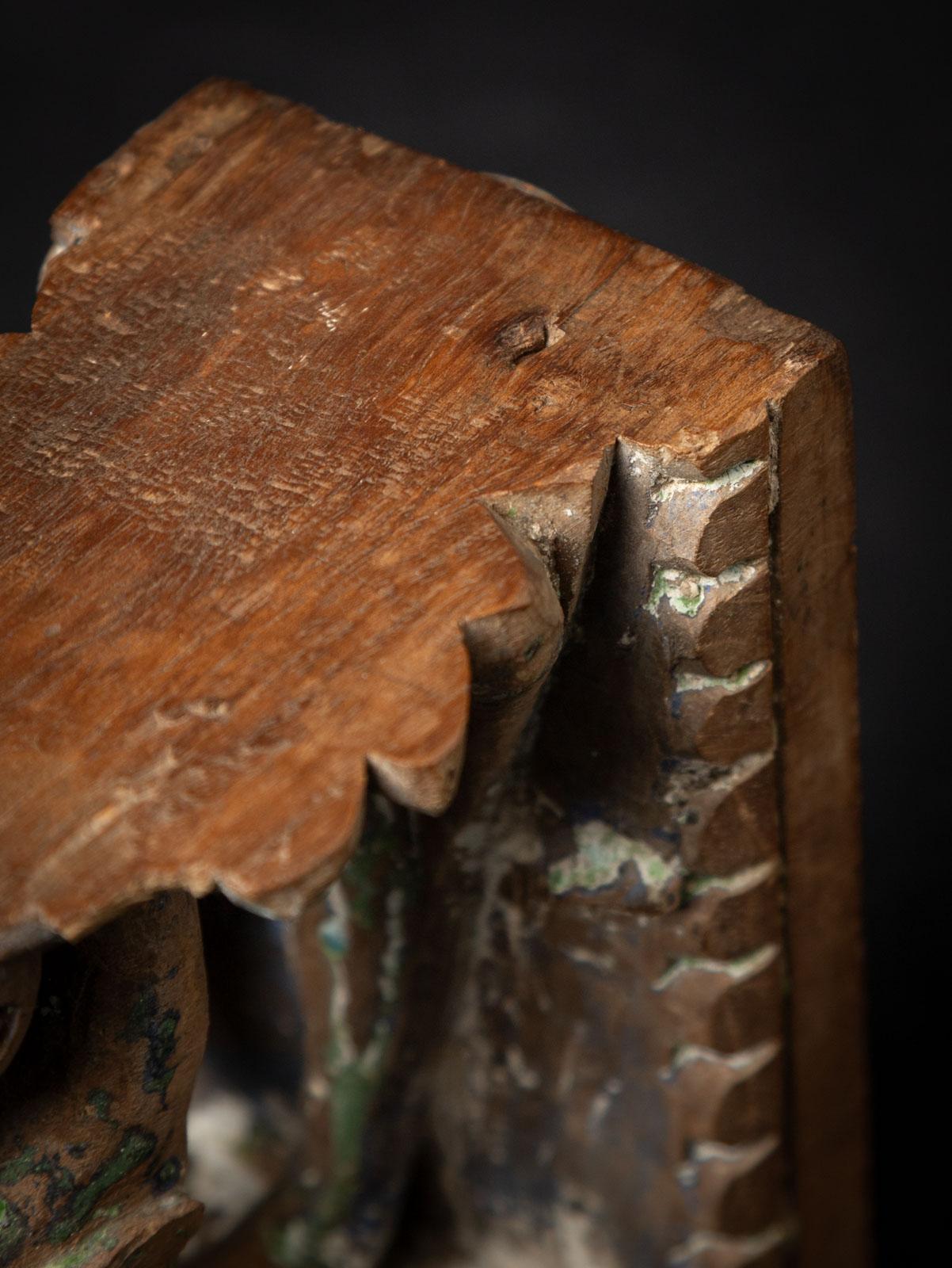 19th century Antique wooden Indian temple fragment from India - OriginalBuddhas For Sale 8
