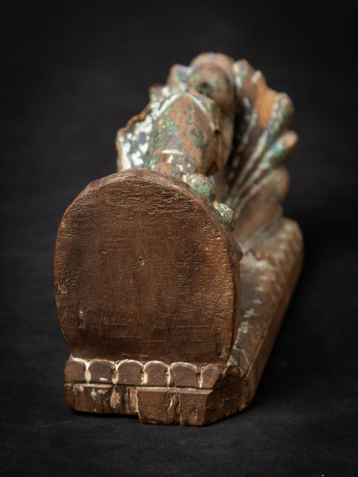 19th century Antique wooden Indian temple fragment from India - OriginalBuddhas For Sale 15