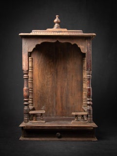 19th century Antique wooden Indian temple from India