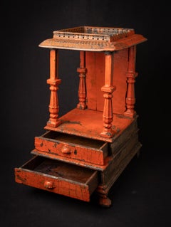 19th century Antique wooden Indian temple from India