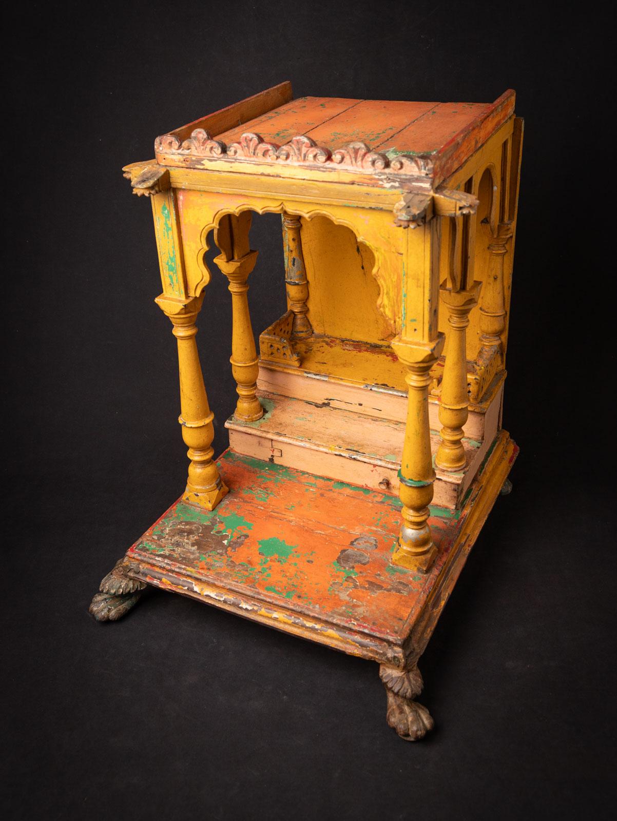 Burmese 19th century Antique wooden Indian temple from India For Sale