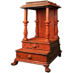 19th century Antique wooden Indian temple from India