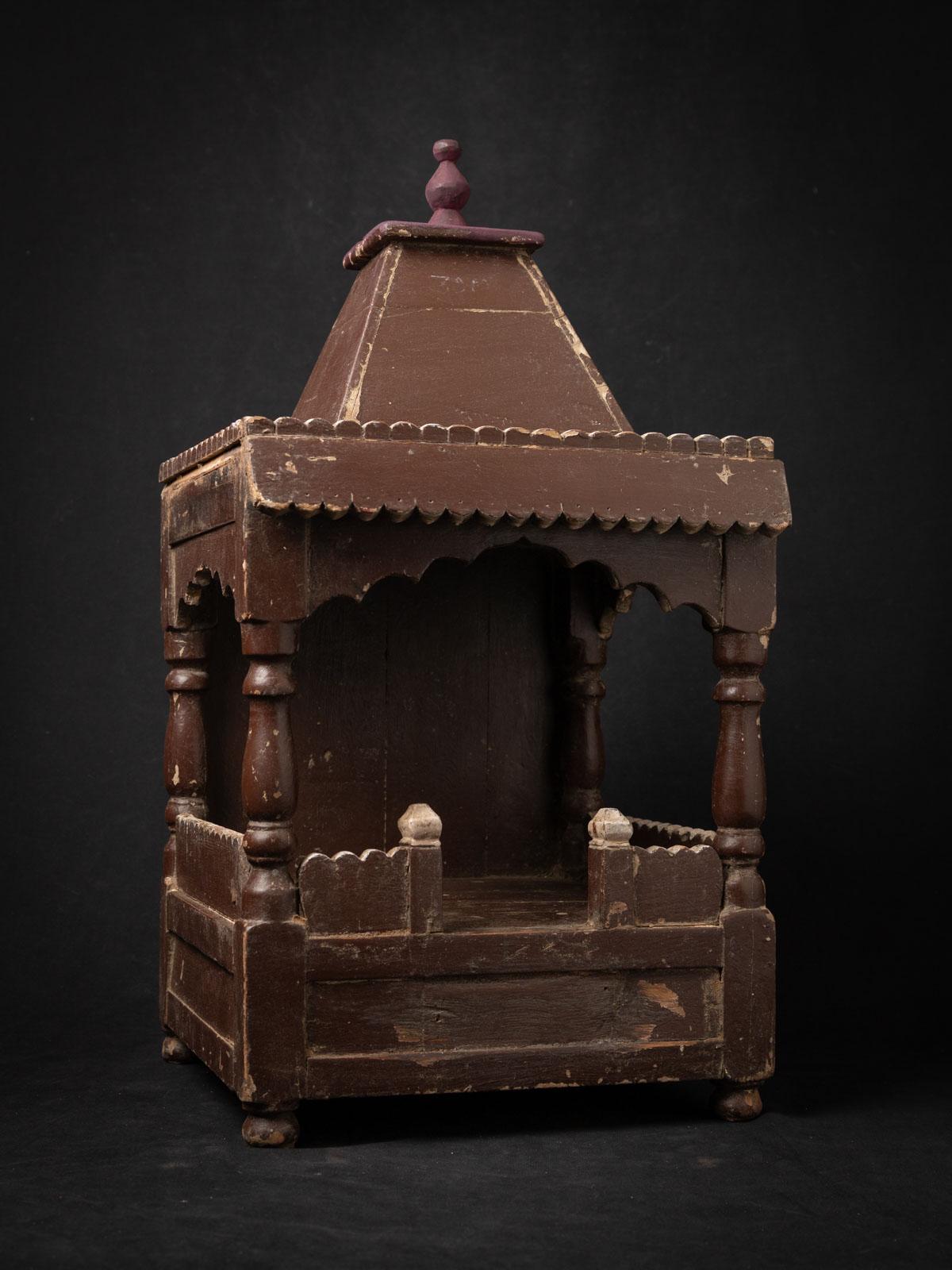 Wood 19th century Antique wooden Indian temple from India - OriginalBuddhas For Sale