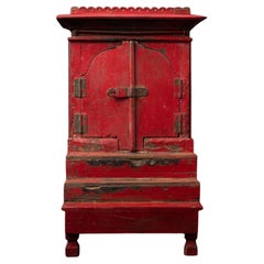 19th century Antique wooden Indian temple from India - OriginalBuddhas