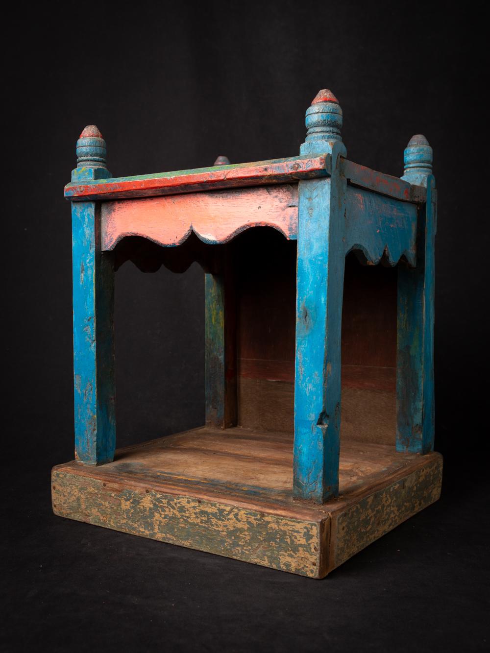 This Antique wooden Indian Temple holds a captivating history within its design. Crafted from wood, it stands at a height of 42.5 cm with dimensions of 33.3 cm in width and 31.6 cm in depth. Dating back to the 19th century.

Antique wooden Indian