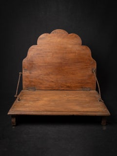 19th century Antique wooden Indian throne from India