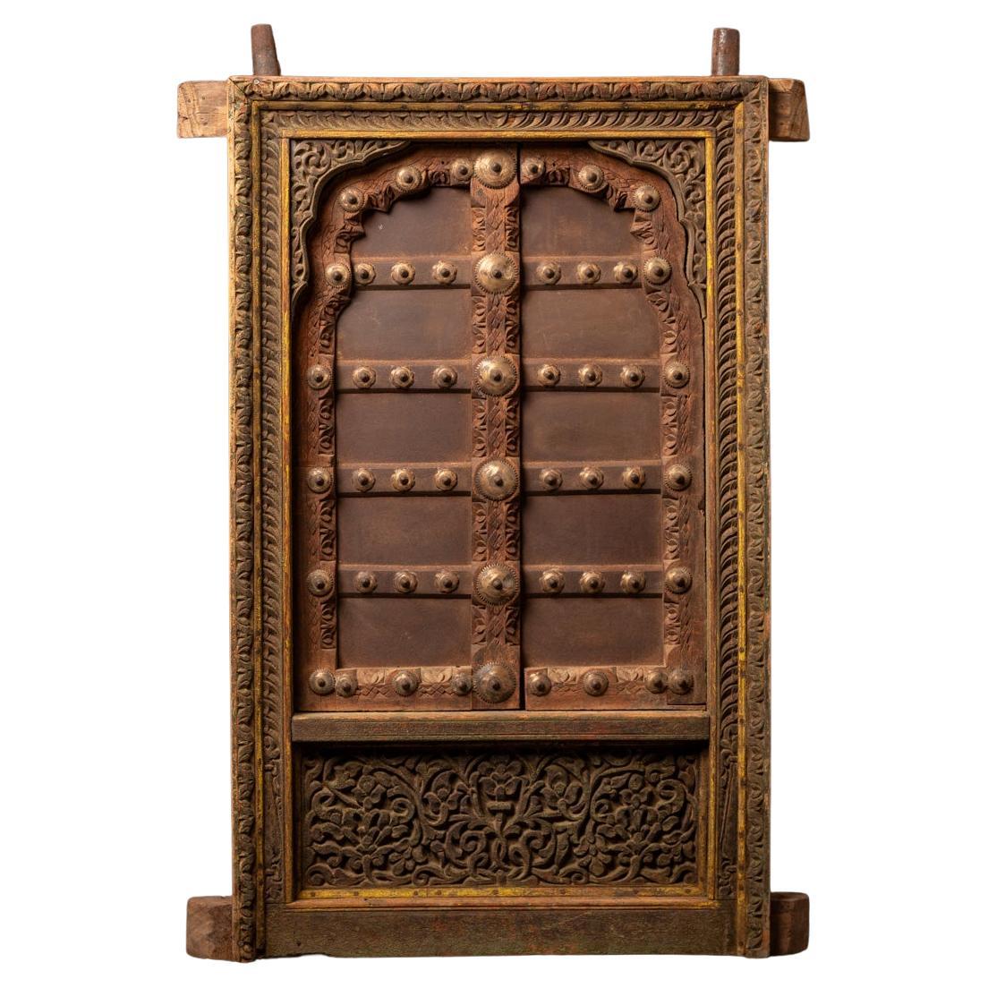 19th century antique wooden Indian window frame - OriginalBuddhas