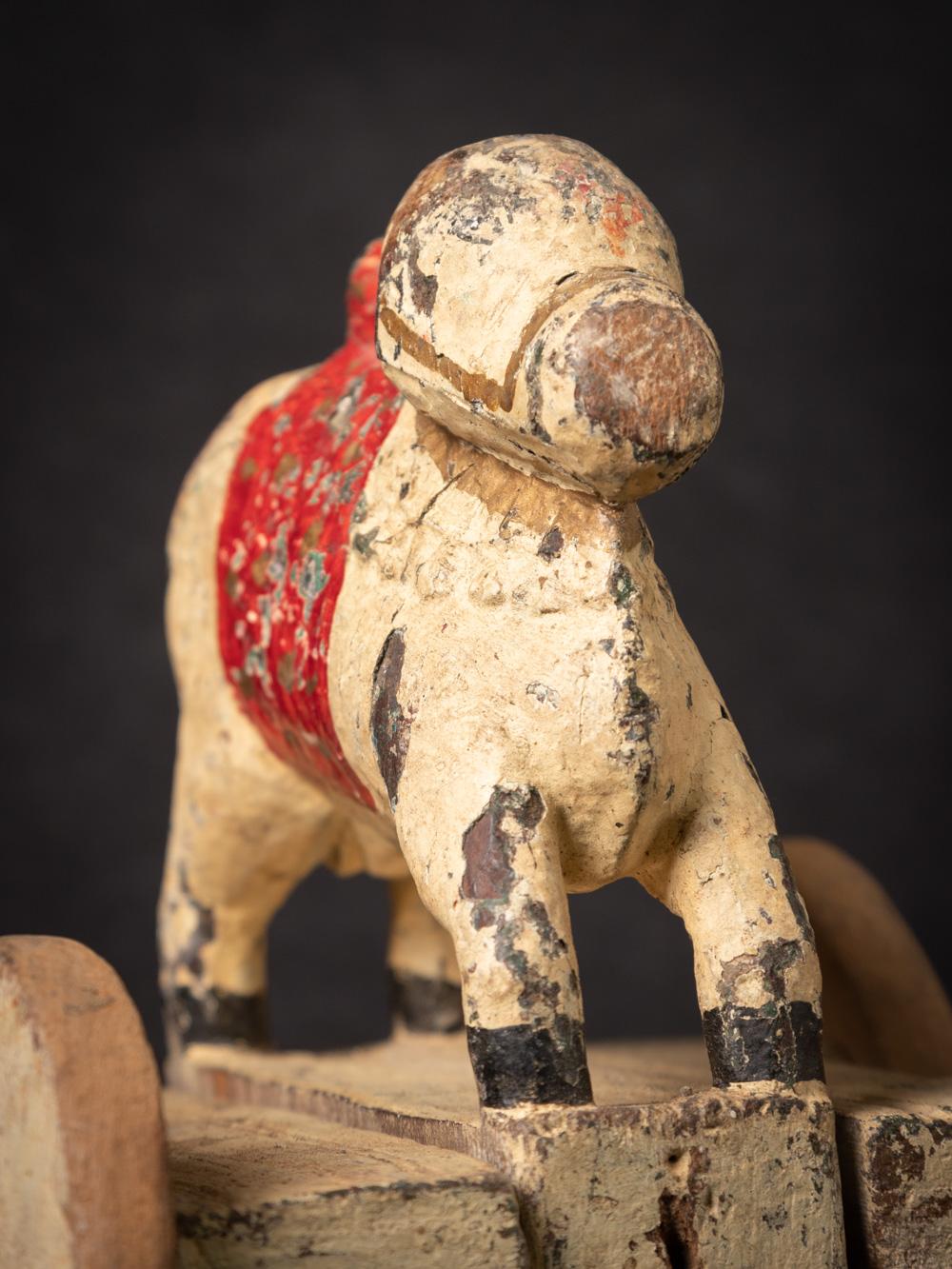 19th century antique wooden Nandi Bull from India  OriginalBuddhas 9