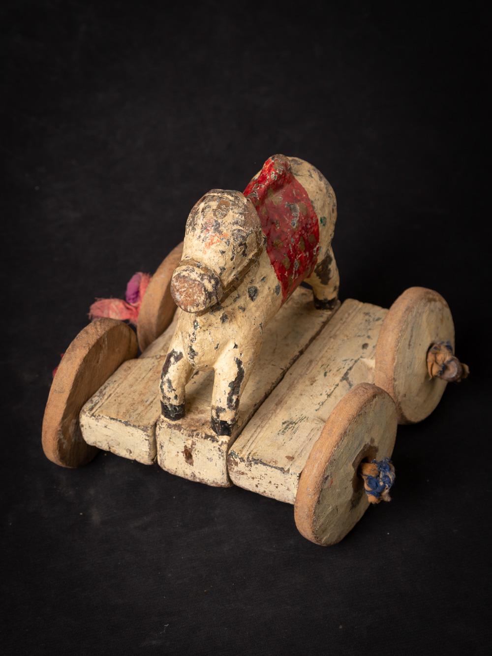 19th century antique wooden Nandi Bull from India  OriginalBuddhas 3