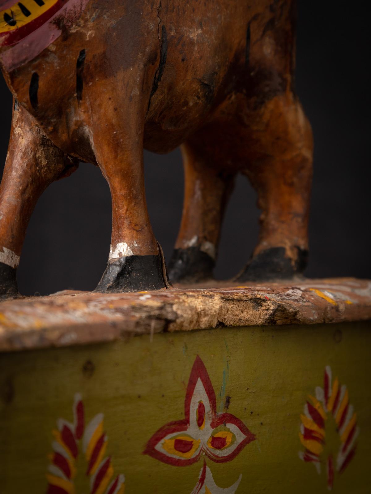 19th century antique wooden Nandi Bull - OriginalBuddhas 5