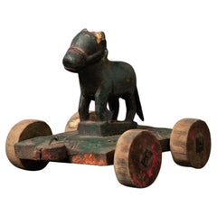 19th century antique wooden Nandi Bull - OriginalBuddhas