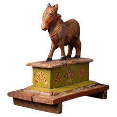 19th century antique wooden Nandi Bull - OriginalBuddhas