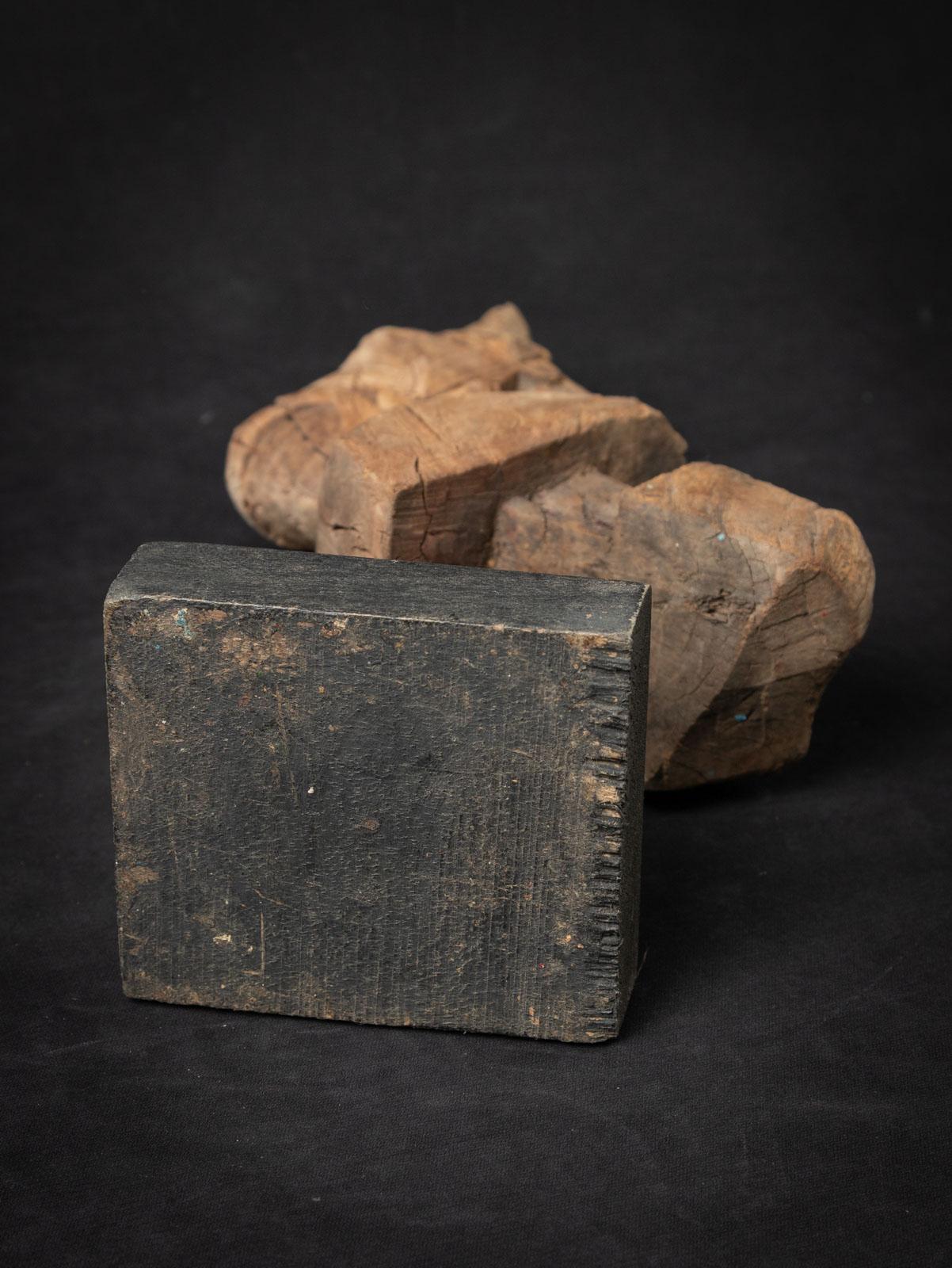 19th century Antique wooden temple fragment of a Horse head For Sale 14