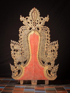 19th century Antique wooden temple panel from India