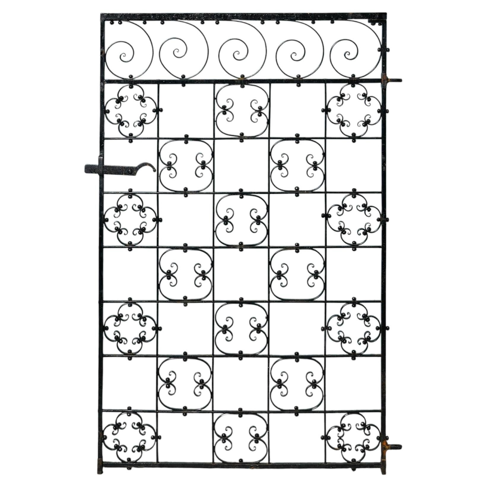 19th Century Antique Wrought Iron Pedestrian Gate