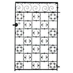 19th Century Antique Wrought Iron Side Gate