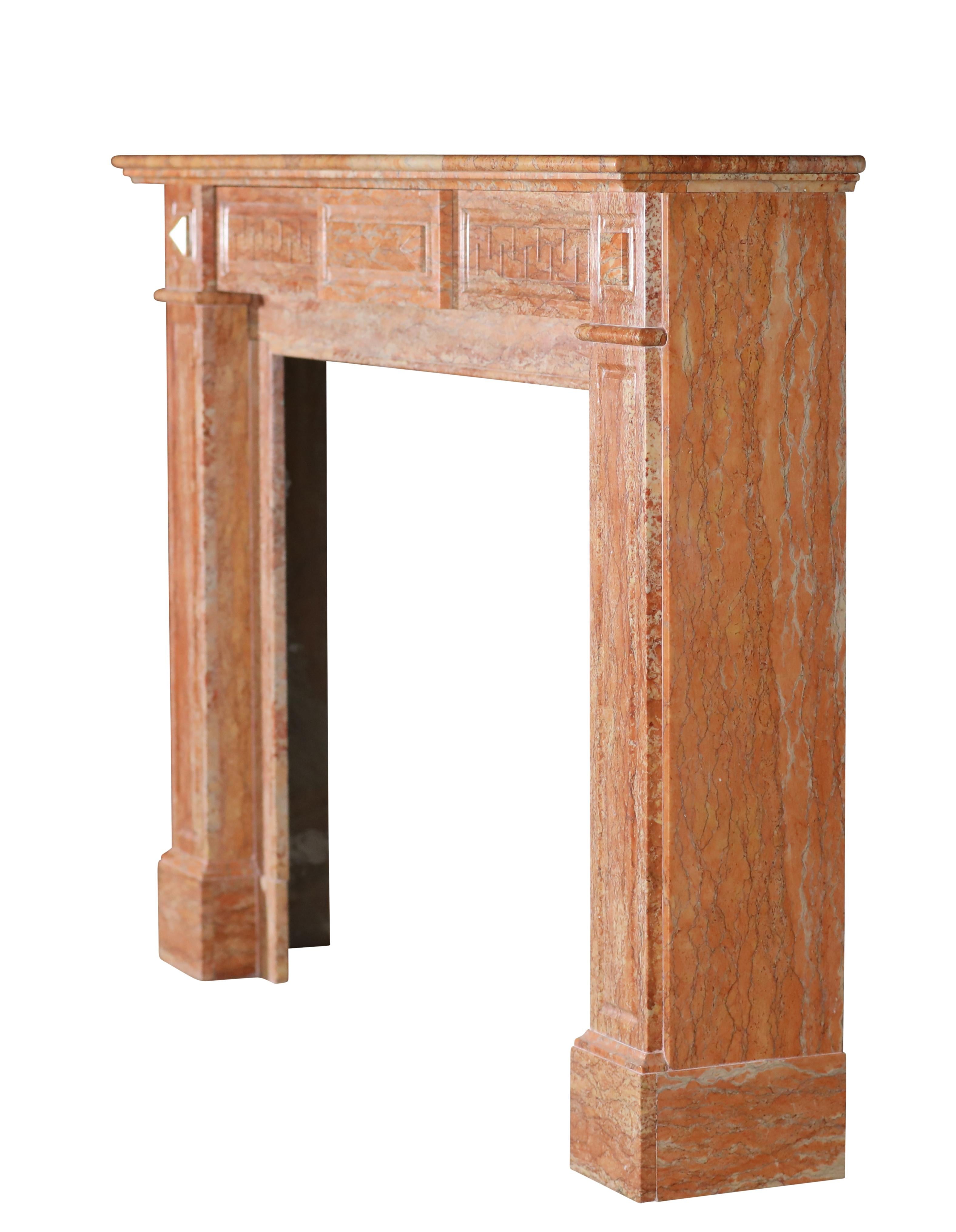 19th Century Antwerp Merchant House Marble Fireplace Mantel For Sale 4