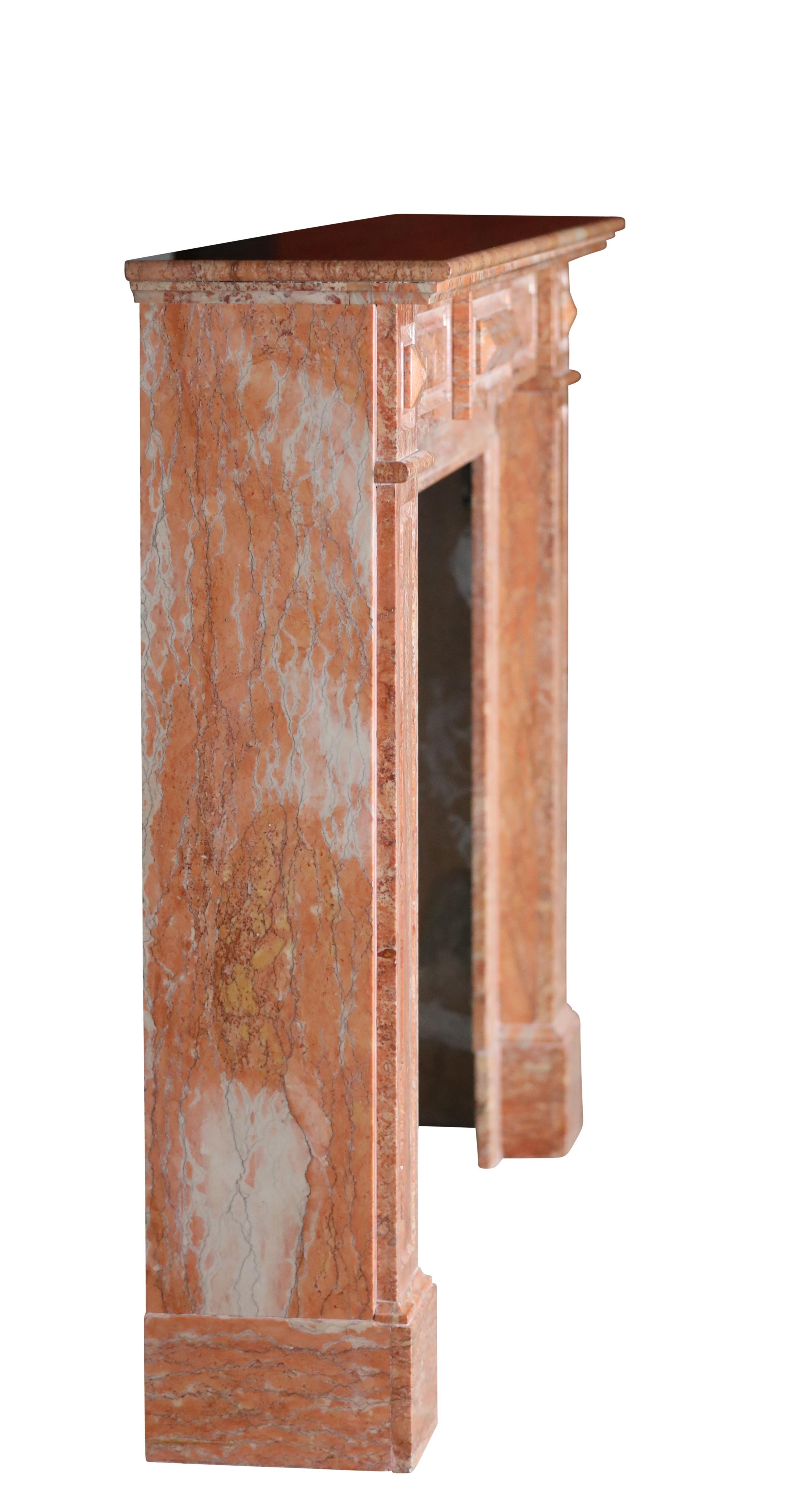 19th Century Antwerp Merchant House Marble Fireplace Mantel For Sale 8