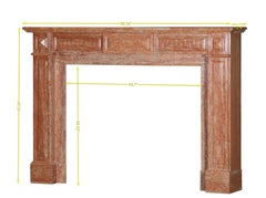 19th Century Antwerp Merchant House Marble Fireplace Mantel