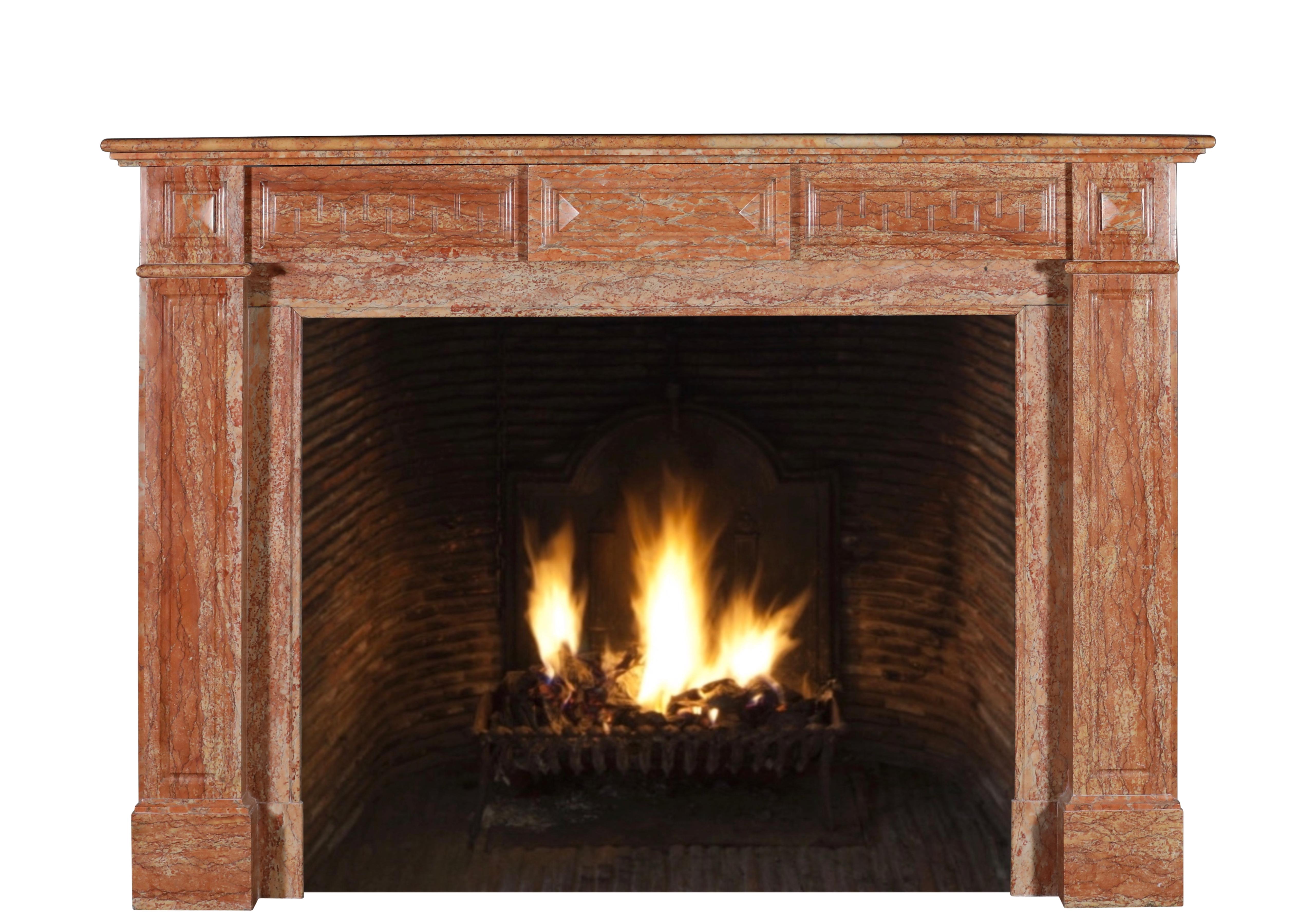 Belgian 19th Century Antwerp Merchant House Marble Fireplace Mantel For Sale