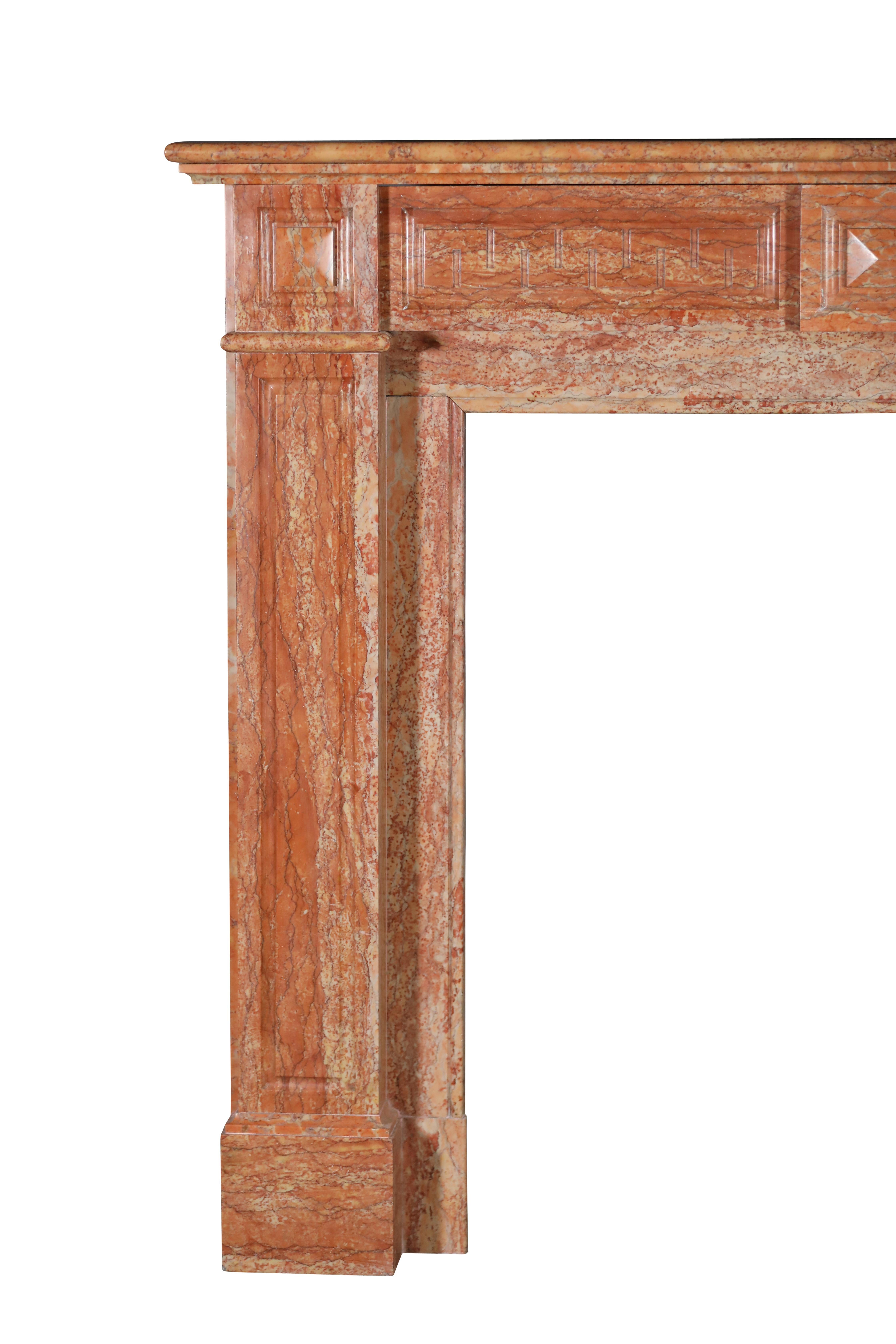 19th Century Antwerp Merchant House Marble Fireplace Mantel For Sale 1