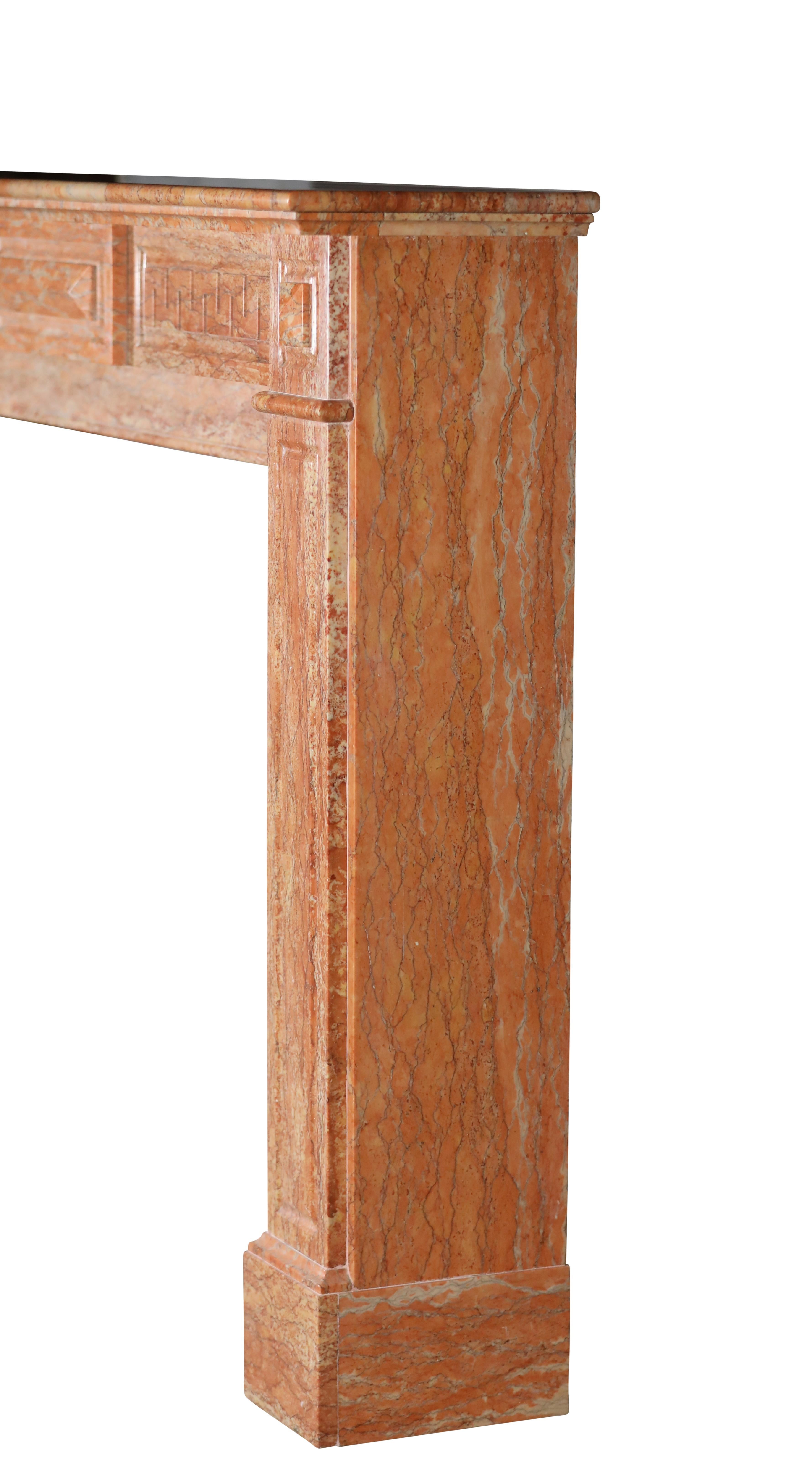 19th Century Antwerp Merchant House Marble Fireplace Mantel For Sale 2
