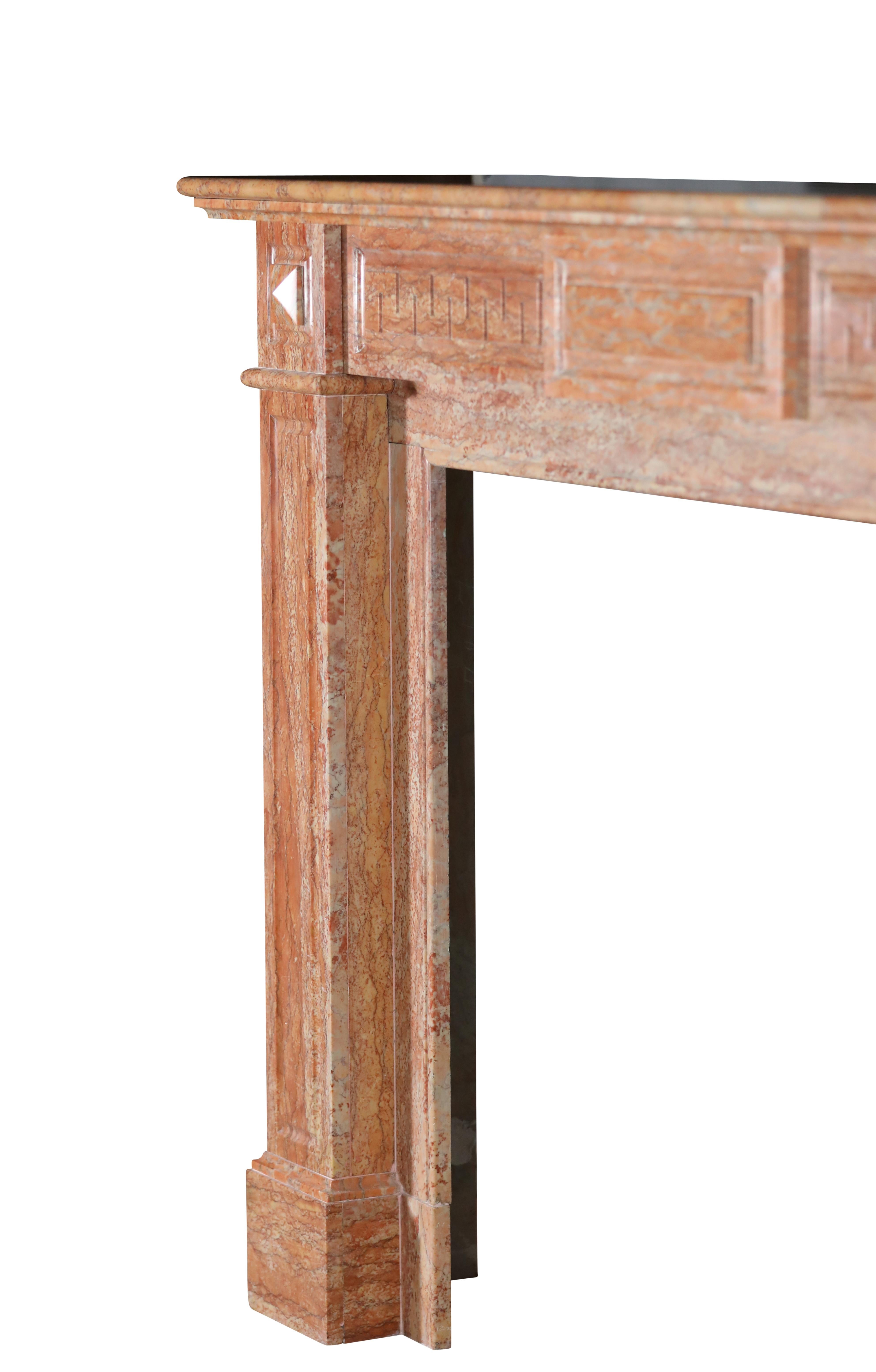 19th Century Antwerp Merchant House Marble Fireplace Mantel For Sale 3