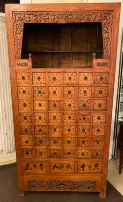 19th Century Apothecary Cabinet Having 45 Drawers, Large and Impressive