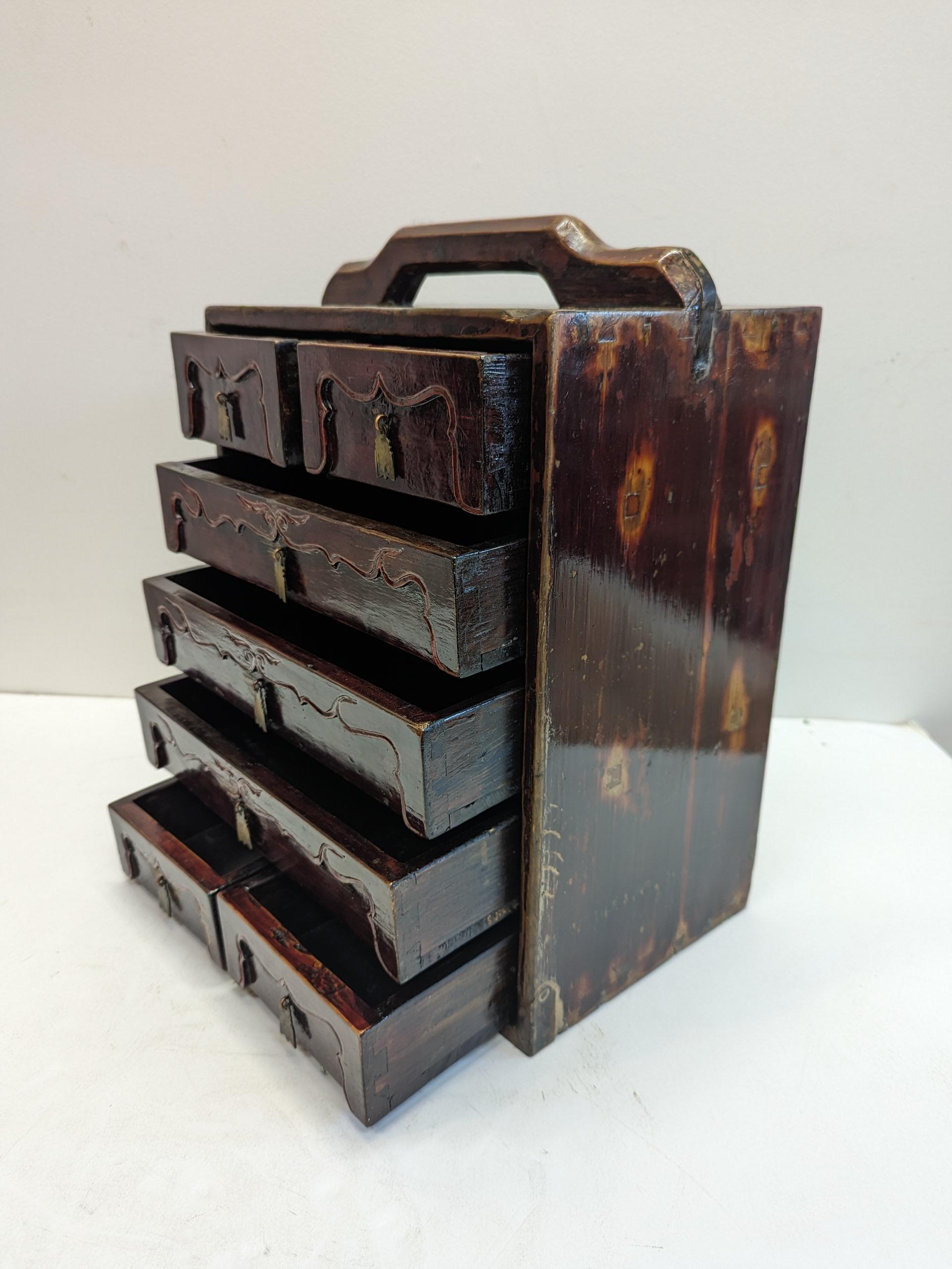19th Century Apothecary Case Box For Sale 8