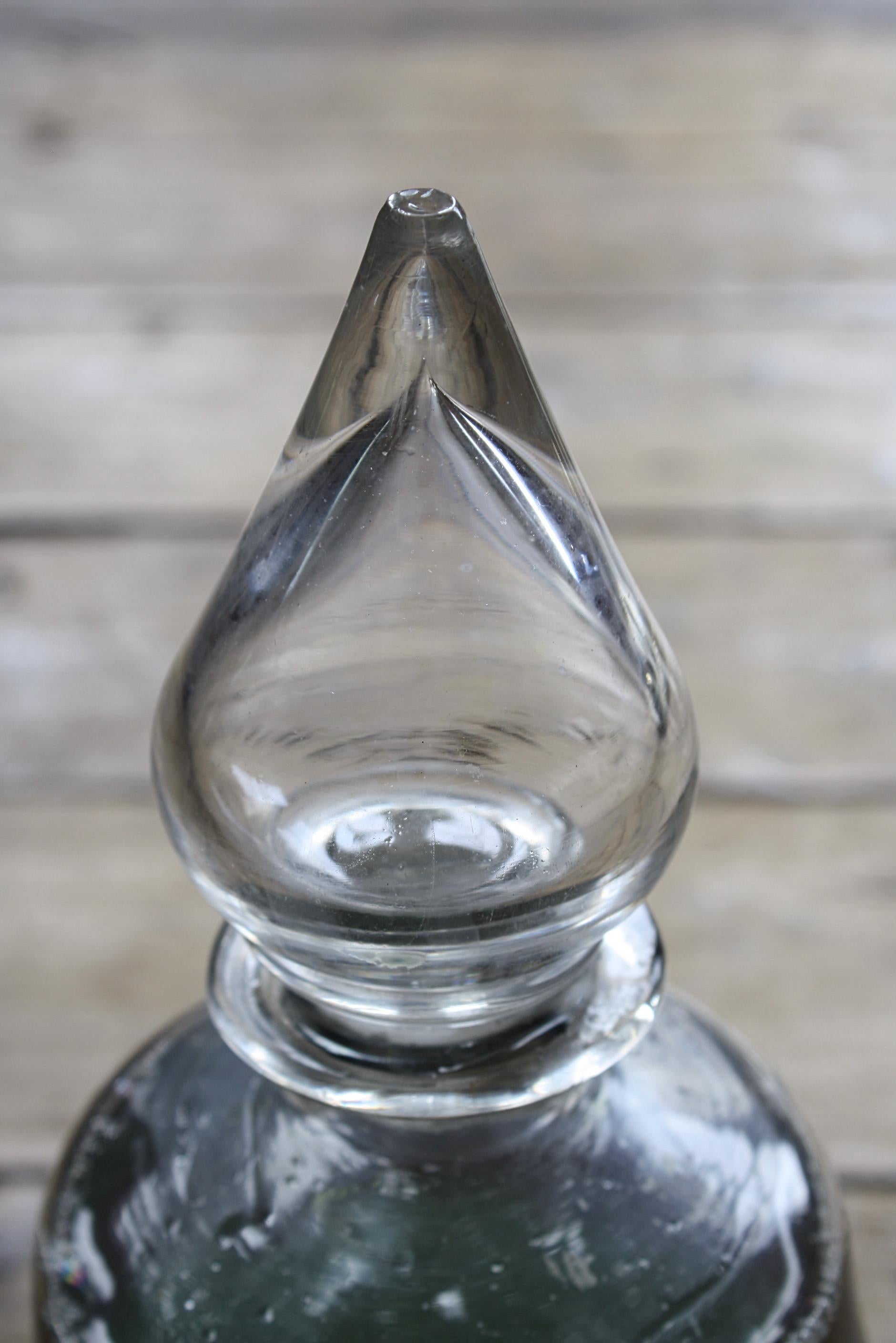 19th Century Apothecary Chemist Carboy, Bratley Pharmacy Pontefract Shop Sign 1