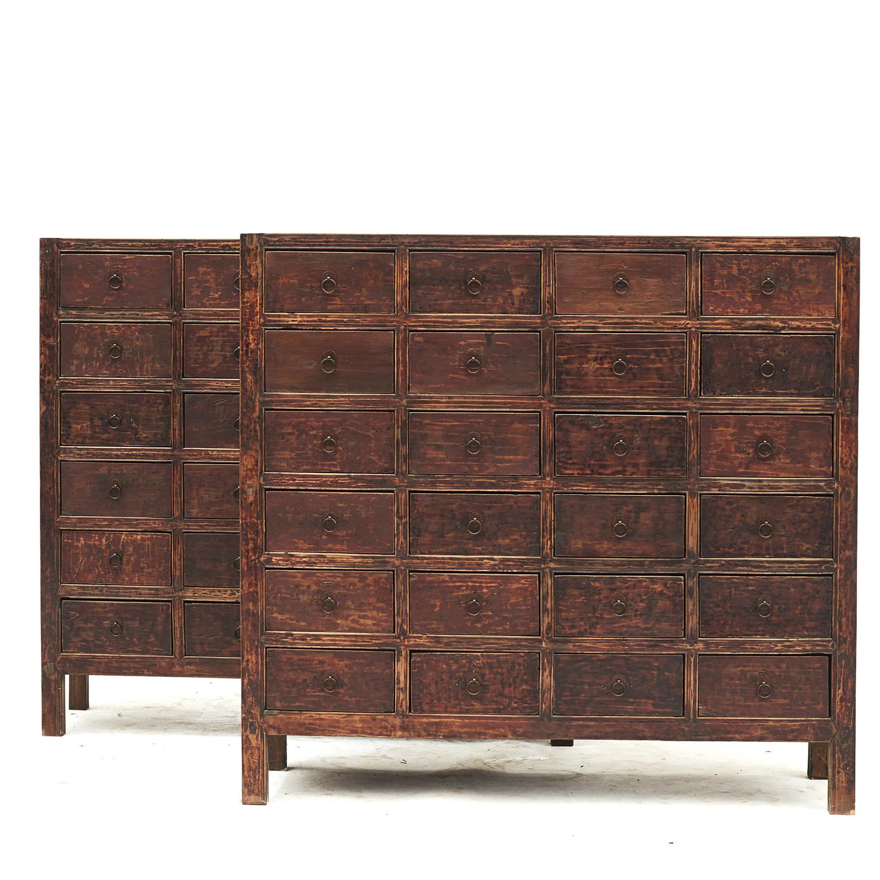 Chinese 19th Century Apothecary Medicine Chest with 24 Drawers