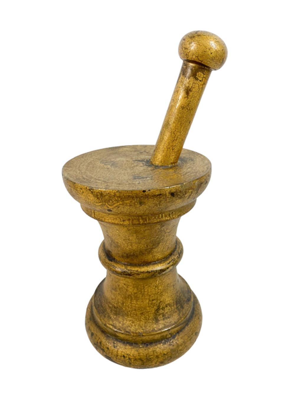 American 19th Century Apothecary Mortar & Pestle Countertop Trade Sign or Sale Stimulator For Sale
