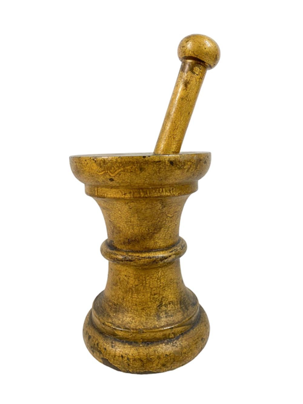 Apotheker Mortar & Stößel Thekentischschild oder Verkaufs Stimulator aus dem 19. Jahrhundert (amerikanisch) im Angebot