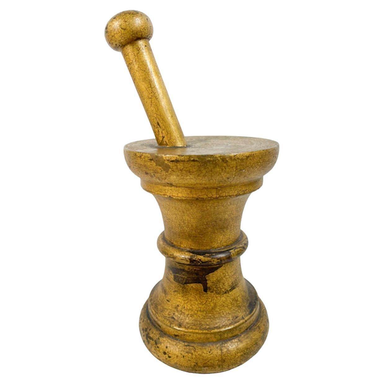 19th Century Apothecary Mortar & Pestle Countertop Trade Sign or Sale Stimulator For Sale