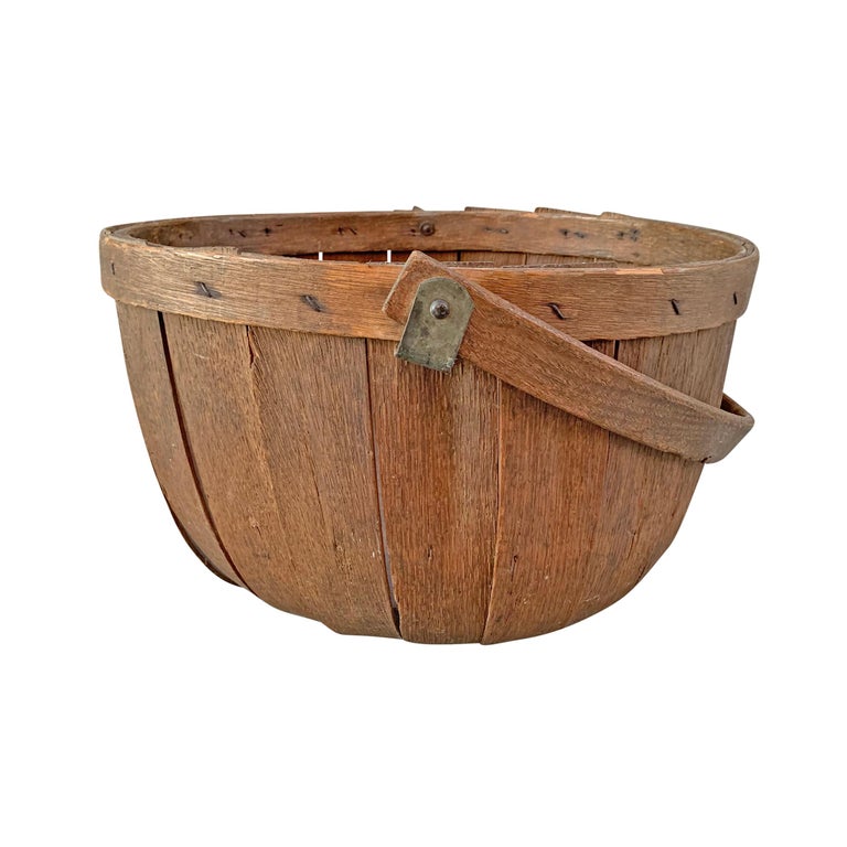 19th Century Apple Bushel Basket at 1stDibs