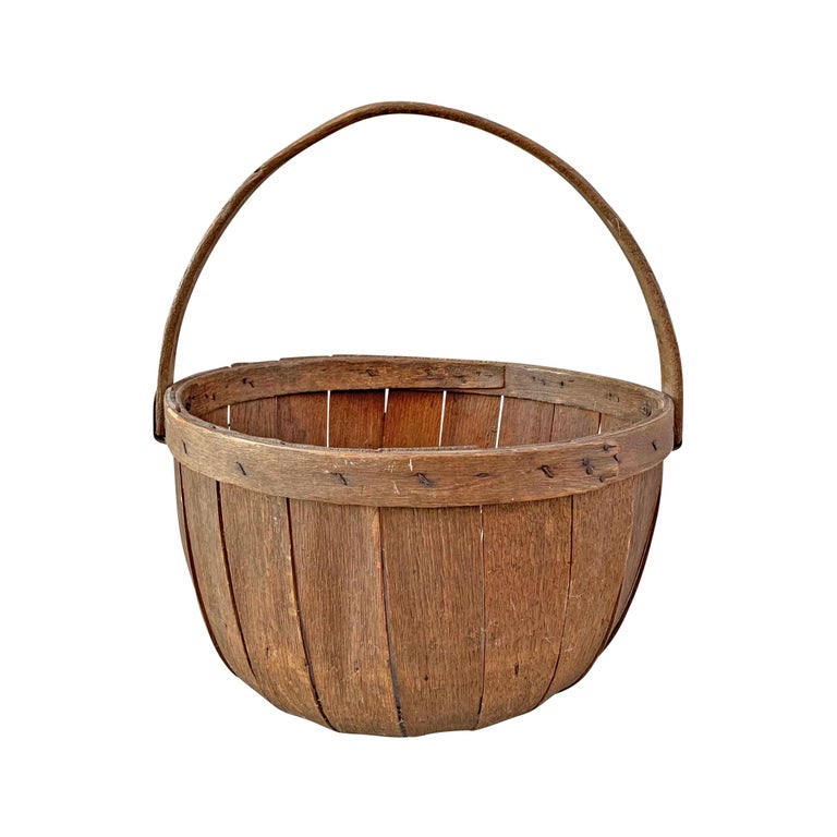 19th Century Apple Bushel Basket at 1stDibs
