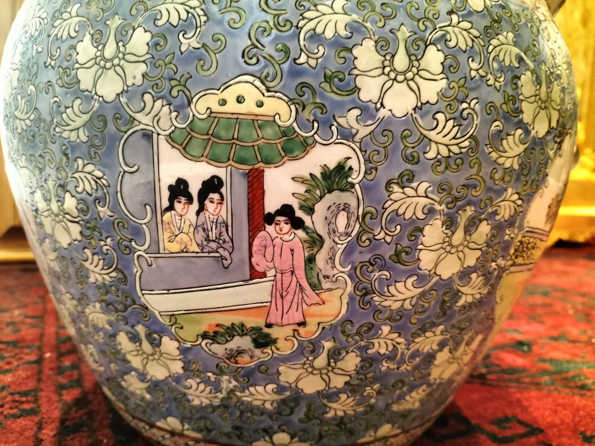 Vaso per acquario del XIX secolo in porcellana, Cina. in vendita 4