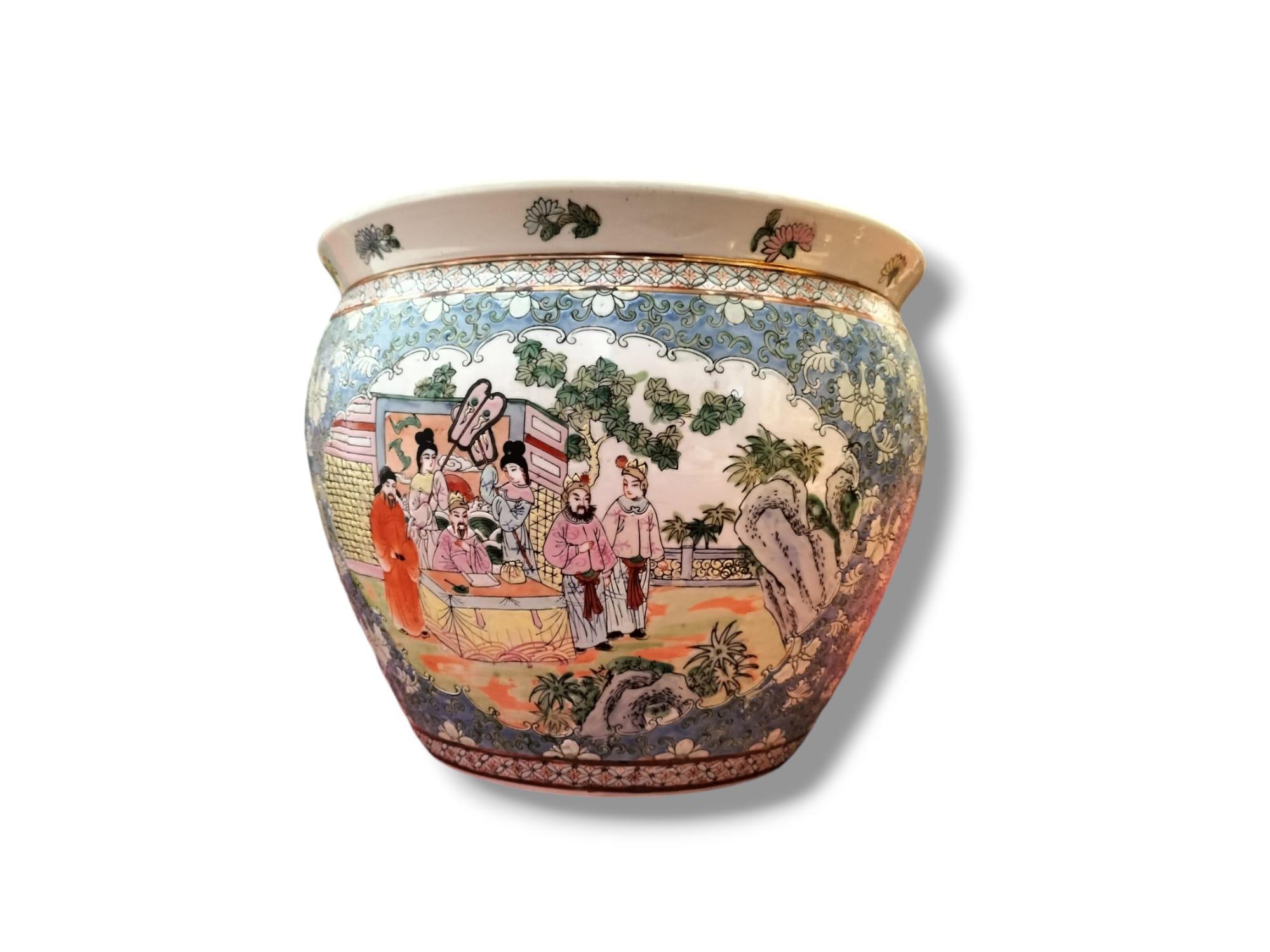 Cineserie Vaso per acquario del XIX secolo in porcellana, Cina. in vendita