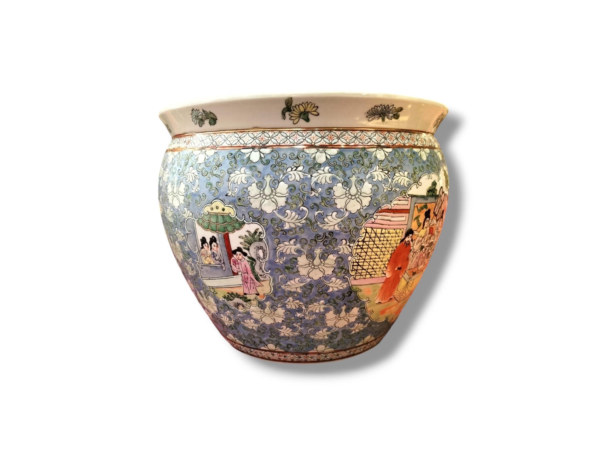 Vaso per acquario del XIX secolo in porcellana, Cina. in vendita 2