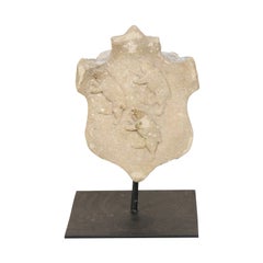 19th Century Aragon Stone Marker with Great Patina on Custom Stand, Spain