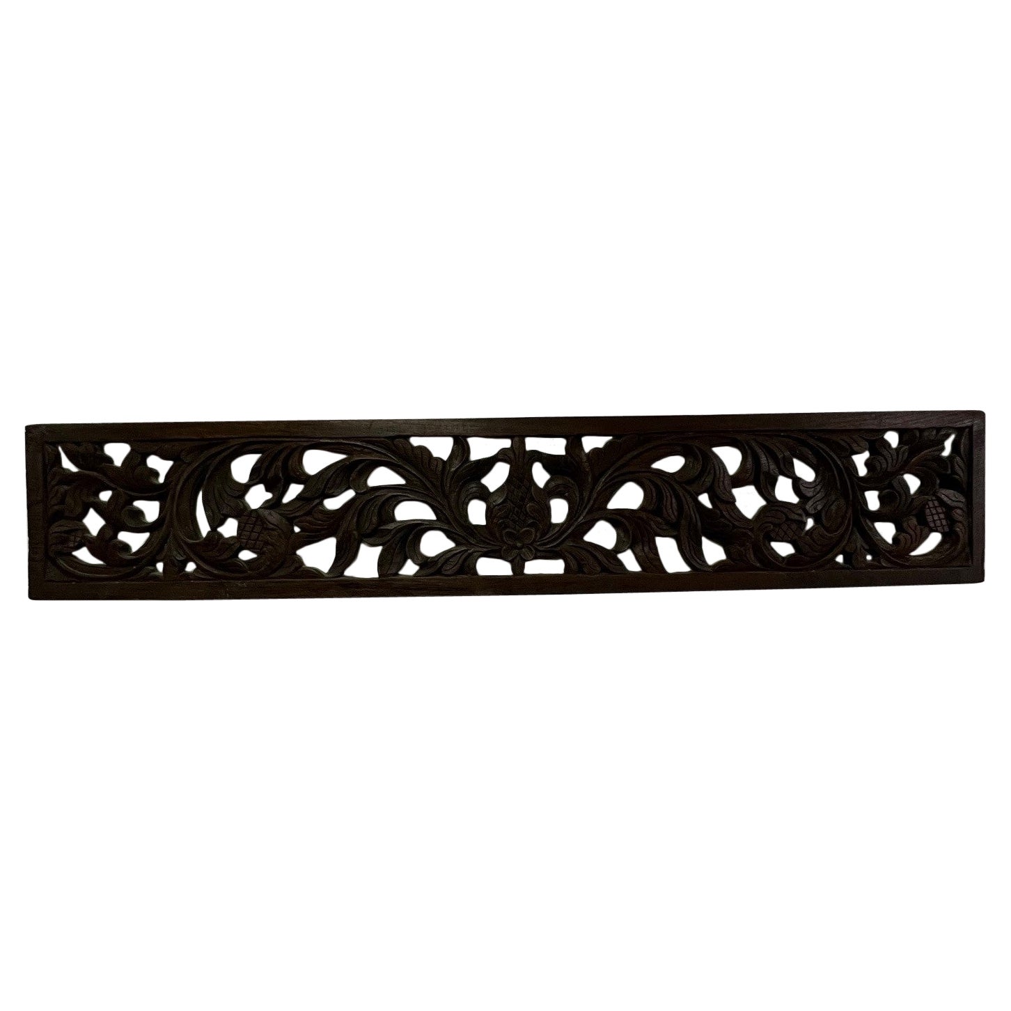 19th Century Architectural Antique Transom Wood Panel Pierced Carved