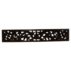19th Century Architectural Antique Transom Wood Panel Pierced Carved