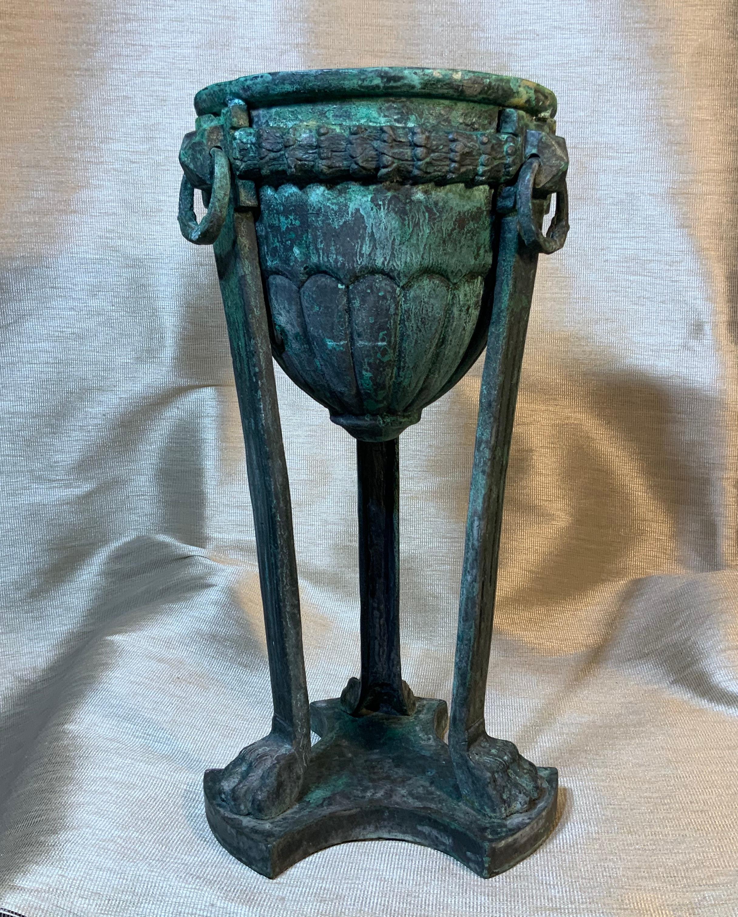 19th Century Architectural Bronze Urn Element In Good Condition In Delray Beach, FL