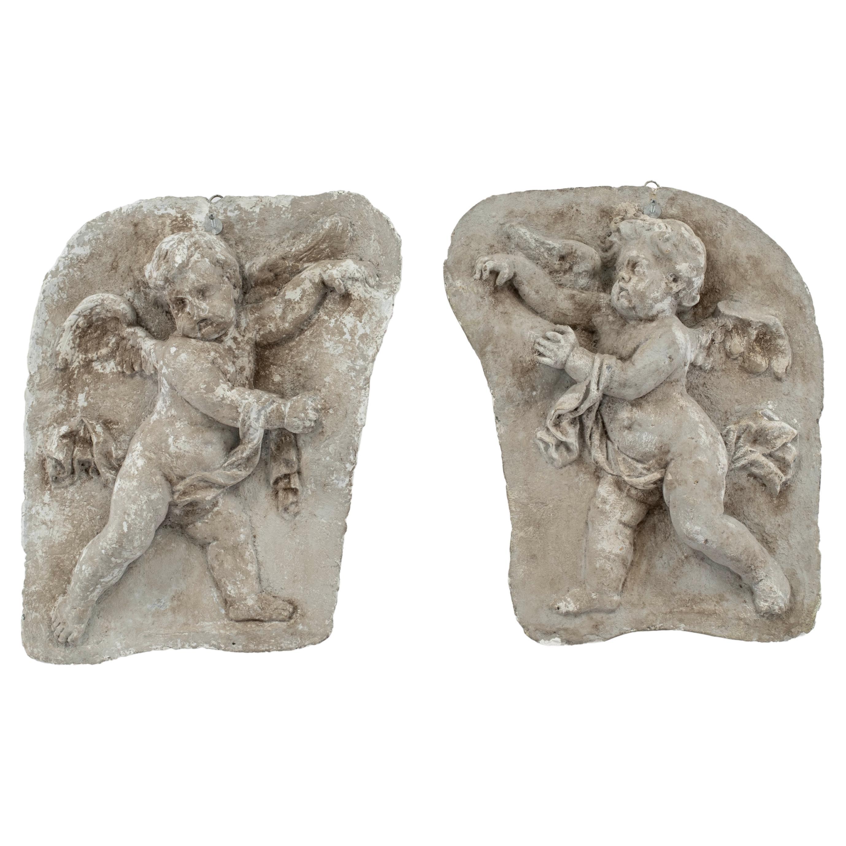 19th Century Architectural Detail of Putti