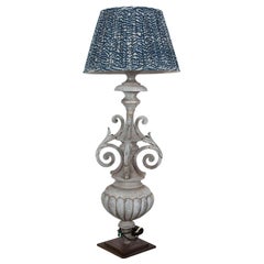 19th Century Architectural Fragment Adapted into a Zinc Lamp