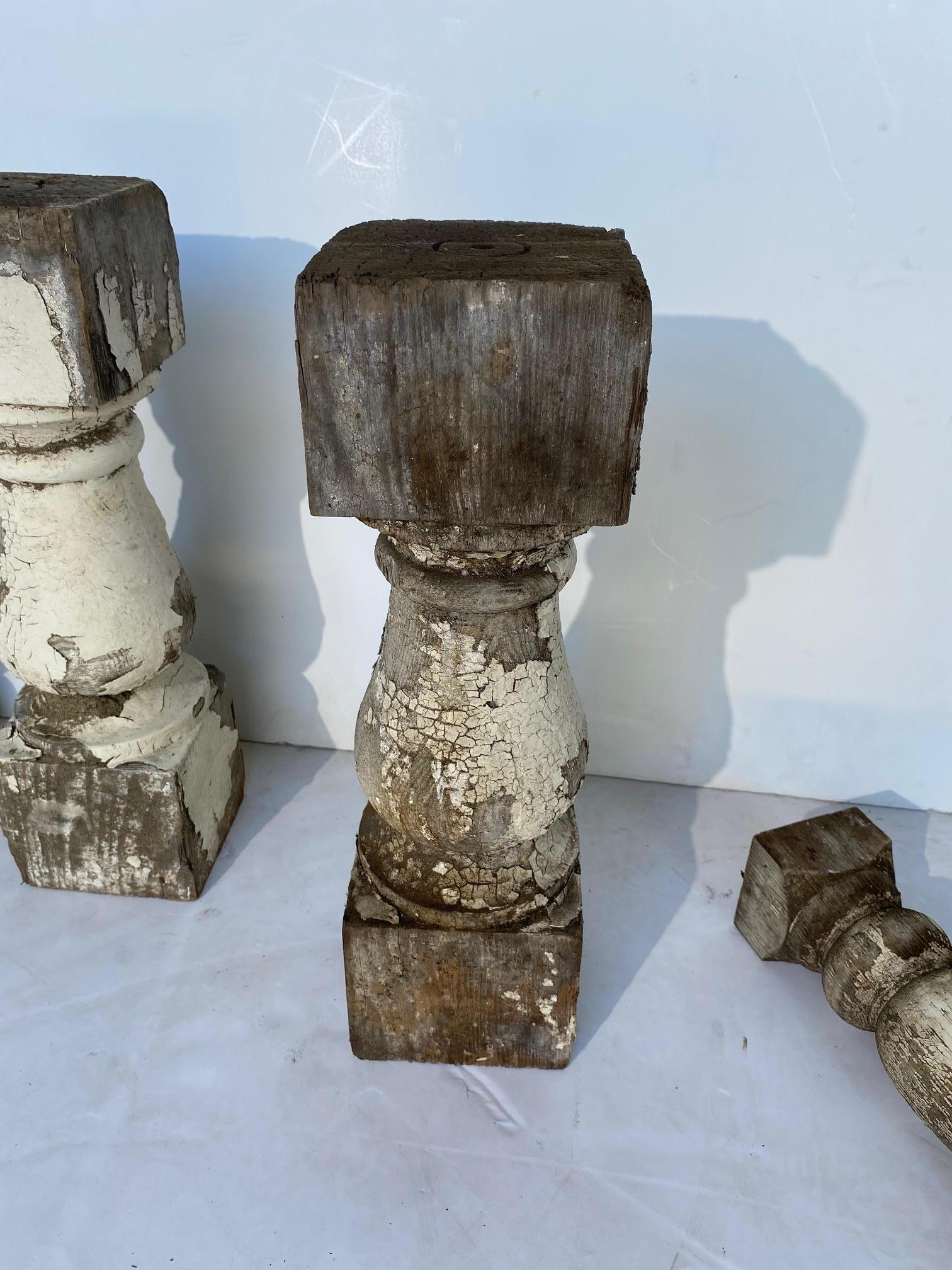 19th-century French architectural fragments. Five pieces. The finial is 6