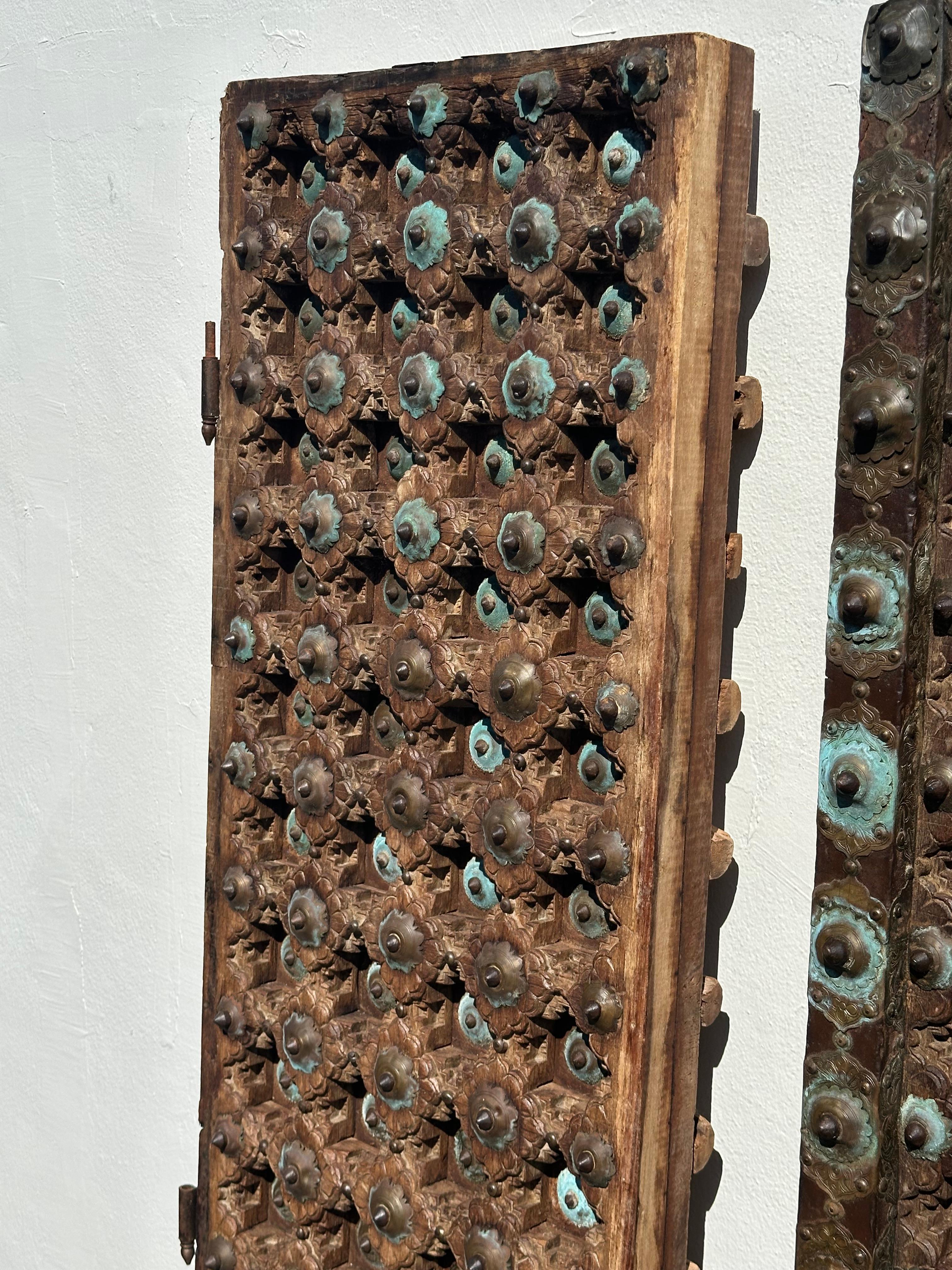 Puertas de entrada a templos artesanales de hierro y latón del siglo XIX en Bueno estado para la venta en Fort Lauderdale, FL